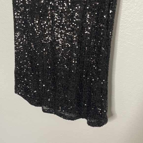 BB Dakota by Steve Madden Hit The Lights Black Sequin Mini Dress - Picture 5 of 14